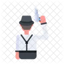 Criminal Gun Gangster Gun Criminal Man Icône