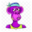 Gangster Monkey Gangster Animal Monkey Face Icon