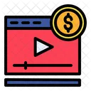 Ganhar Video Monetizar Ganhar Ícone