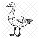 Gans Ente Vogel Symbol