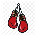 Boxe Gants Rembourres Icône