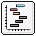 Gantt Chart Statistics Infographic Icon