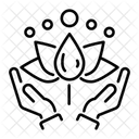 Ganzheitliche Hände  Symbol