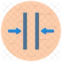 Gap Distance Parallel Lines Icon
