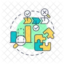 Gap Analysis Change Business Icon