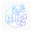 Gap Analysis Change Business Icon