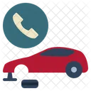Garage Car Telephone Icon