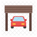 Garage Car In Icon