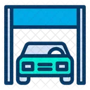Auto Service Garage Car Shed Icon