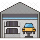 Garage Tire Fitting Icon