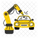 Garage Robot Repairing Maintenance Icon