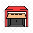 Garagem Exterior Aberta Ícone