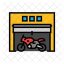 Motocicleta Garaje Trastero Icono