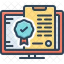 Aseguramiento Seguro Reaseguro Icono