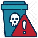 Garbage Danger Bin Icon