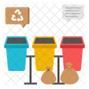 Garbage Bins Waste Bins Dustbins Icon