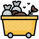 Garbage Cart Trash Cart Trash Bin Icon