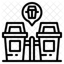 Bin Trash Architecture Icon