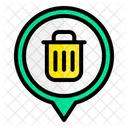 Garbage Location Trash Bin Icon