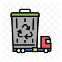 Garbage Recycling Truck  Icon