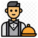 Garcom Avatar Ocupacao Ícone