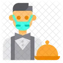 Garcom Avatar Mascara Ícone