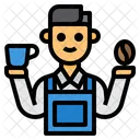 Barista Garcom Homem Ícone