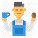 Barista Garcom Homem Ícone