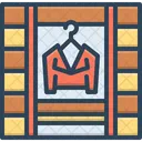 Armoire Meubles Tissu Accessoires Placard Vestiaire Armoire Placard Etagere Tiroir Etageres Cintre Icon