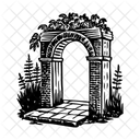 Garden Arch Door Entrance Icon