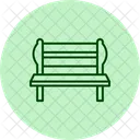 Garden Bench Furniture Icon
