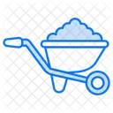 Garden Cart Wheelbarrow Garden Wagon Icon