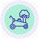 Garden Cleaning Color Circle Icon Icon