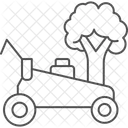 Garden Cleaning Thinline Icon Icon