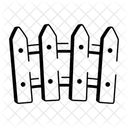 Garden Fence Picket Barrier Icon