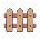 Garden Fence Wooden Fence Gardening Tool Icon