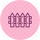 Garden Fence Boundary Icon