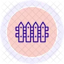 Garden Fence Boundary Icon