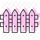 Garden Fence Boundary Icon