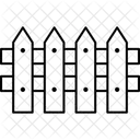Garden Fence Boundary Icon