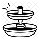 庭の噴水、パティオの噴水、噴水 アイコン
