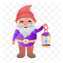 Garden Gnome Fantasy Dwarf Icon