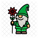 Garden Gnome Figurine Decorative Icon