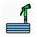 Garden Hose Flexible Coiled Icon