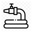 Garden Hose Watering Plants Landscaping Icon