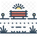 Garden Belvedere Bench Icon