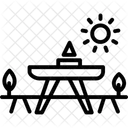 Garden Picnic Area Garden Picnic Icon