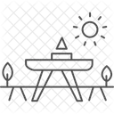 Garden Picnic Area Garden Picnic Icon