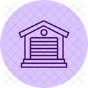 Garden Shed Storage Icon