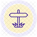 Garden Sign Board Garden Sign Icon